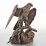 0021574 Бронза Скульптура "Сокол" патиниров.