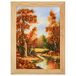 0076416-18*24 (15*21)см ПАННО настенной ПЕЙЗАЖ № 7 (янтарная крошка)