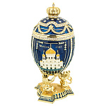 Пасхальное яйцо-шкатулка "Виды Москвы". Традиции Фаберже