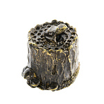 0029834 Сувенир НАПЕРСТОК "ЛЯГУШКА НА ПЕНЬКЕ"  2*2см