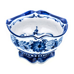  Гжель Розетка для варенья "Купольная"в коб 10*6,5см Авт. Алехин С.С.