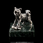Сувенир из серебра на камне "Дворняжка", фотография 1. Интернет-магазин ЛАВКА ПОДАРКОВ
