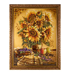 Картина янтарная "Подсолнух" 60х80 см