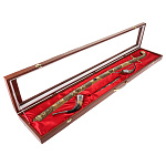 0090046 Набор подарочный:ШАШКА "ЛЕВ"С ГАРДОЙ+КИНЖАЛ "МАЛЮТКА"+ 2 РОЖКА в упаковке