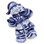 09351 Гжель Скульптура "Веснянка" 13*8см Авт.Черновы Л.и В 