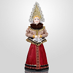 0016224 Кукла "Боярыня в зимнем одеянии с опушкой 15-17в Русь " (0044)