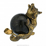 Бронзовая статуэтка "Медведь с шаром", фотография 1. Интернет-магазин ЛАВКА ПОДАРКОВ