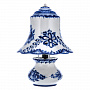 Лампа настольная "Светлячок". Гжель, фотография 1. Интернет-магазин ЛАВКА ПОДАРКОВ