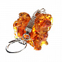 Брелок с янтарем "Собачка", фотография 4. Интернет-магазин ЛАВКА ПОДАРКОВ
