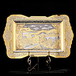 Блюдо "Локомотив". Златоуст