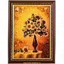 Картина янтарная "Цветы в вазе", фотография 1. Интернет-магазин ЛАВКА ПОДАРКОВ