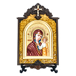 Икона янтарная "Казанская Божья Матерь" 34х56 см