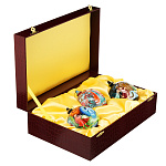 0021244 Лаковая миниатюра НАБОР ШАРОВ НОВОГОДНИХ (3 шара) 149,28 (дерево)