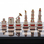 Шахматы с фигурами из фарфора "Нефтяные" 48х48 см, фотография 3. Интернет-магазин ЛАВКА ПОДАРКОВ