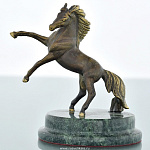 139144 Бронза Скульптура "КОНЬ на дыбах" малый