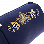 Косметичка "Листопад". Темно-синяя с золотой вышивкой, фотография 4. Интернет-магазин ЛАВКА ПОДАРКОВ