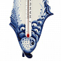 Термометр настенный "Рыба". Гжель, фотография 2. Интернет-магазин ЛАВКА ПОДАРКОВ