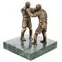 Статуэтка из бронзы и камня "Боксеры на ринге", фотография 2. Интернет-магазин ЛАВКА ПОДАРКОВ