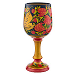 Фужер деревянный с росписью. Хохлома