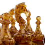 Шахматы с инкрустацией и фигурами из янтаря 37х37 см, фотография 11. Интернет-магазин ЛАВКА ПОДАРКОВ