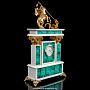 Настольные часы из малахита "Георгий Победоносец", фотография 3. Интернет-магазин ЛАВКА ПОДАРКОВ