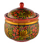 Супница "Клубника". Хохлома, фотография 4. Интернет-магазин ЛАВКА ПОДАРКОВ