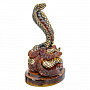 Змея Символ года 2025. Сувенир из бронзы и янтаря "Королевская кобра", фотография 7. Интернет-магазин ЛАВКА ПОДАРКОВ