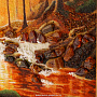Картина янтарная "Лесной ручей" 75х55 см, фотография 8. Интернет-магазин ЛАВКА ПОДАРКОВ