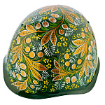 Каска солдатская сувенирная "Ландыш". Хохлома