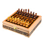 Шахматный ларец с инкрустацией и фигурами из янтаря 28х28 см, фотография 1. Интернет-магазин ЛАВКА ПОДАРКОВ