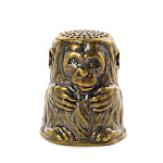 0029845 Сувенир НАПЕРСТОК "ОБЕЗЬЯНА"  2*3см