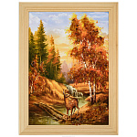 Картина янтарная "Пейзаж №11" 21х15 см