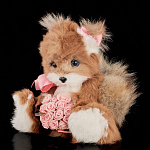  Нат.мех ИГРУШКА "БЕЛКА"( мех лисицы, мех новозеландского кролика)