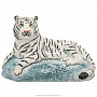 Скульптура из керамики "Белый тигр", фотография 1. Интернет-магазин ЛАВКА ПОДАРКОВ
