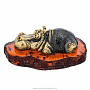 Статуэтка с янтарем "Бегемот", фотография 2. Интернет-магазин ЛАВКА ПОДАРКОВ