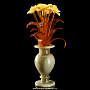 Ваза цветочная (янтарь, оникс), фотография 1. Интернет-магазин ЛАВКА ПОДАРКОВ