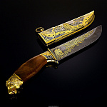 Нож подарочный "Лев" Златоуст