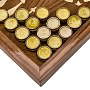 Нарды-шашки с янтарными фишками "Звезда востока" 49х25 см, фотография 4. Интернет-магазин ЛАВКА ПОДАРКОВ