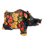 0039512-БОЛЬШОЙ СГ 2019  Хохлома Сувенир КАБАН керамика ок.17*6*10см 