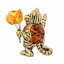 Статуэтка с янтарем "Тигренок с букетом", фотография 4. Интернет-магазин ЛАВКА ПОДАРКОВ