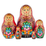 Матрешка "Сарафан" 5 мест