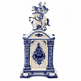 Часы "Георгий Победоносец". Фарфор Гжель, фотография 4. Интернет-магазин ЛАВКА ПОДАРКОВ