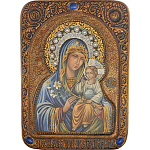 0017875/21*29см Икона живописная"ОБМ"Неувядаемый цвет"кипарис  в ПУ (RTI-823.ak