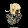 Скульптура из кости "Мамонт". Бивень мамонта, аметист, фотография 3. Интернет-магазин ЛАВКА ПОДАРКОВ