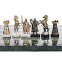 Шахматы с полем из камня и металлическими фигурами "Сражение" 38х38 см, фотография 8. Интернет-магазин ЛАВКА ПОДАРКОВ