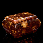 0046813/6,5*8,5*5см Янтарь Шкатулка МИНИ прямоугольная 00-00000618