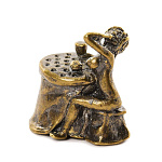 0029842 Сувенир НАПЕРСТОК "ОДИНОЧЕСТВО..."  2*3см