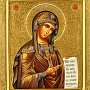 Икона на сусальном золоте "Божья Матерь Боголюбская" 27 х 31 см, фотография 2. Интернет-магазин ЛАВКА ПОДАРКОВ