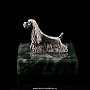 Сувенир из серебра на камне "Спаниель", фотография 1. Интернет-магазин ЛАВКА ПОДАРКОВ