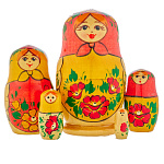 Матрешка "Вятка" 5 мест